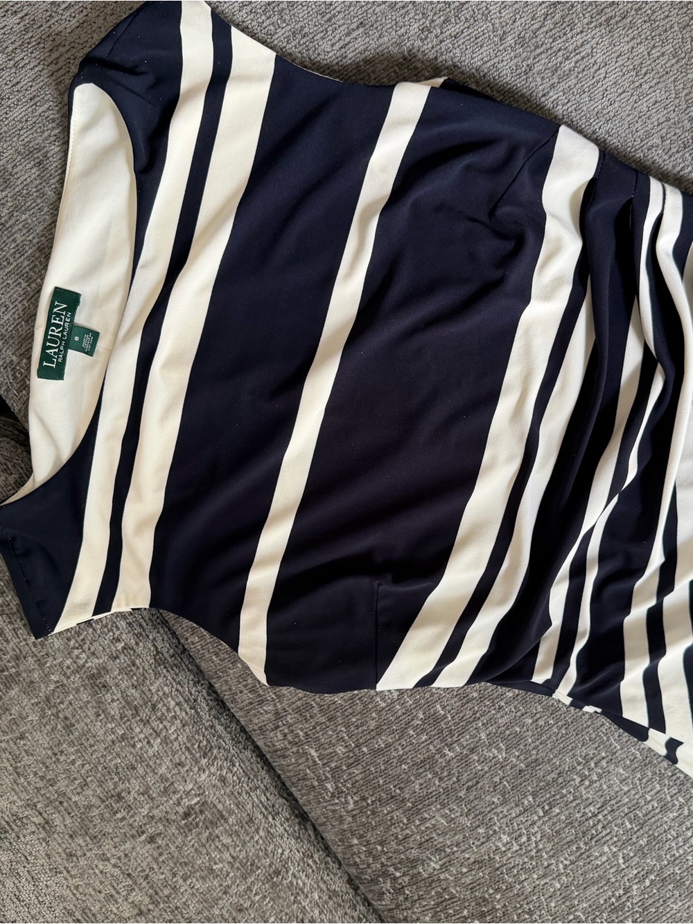 Lauren Ralph Lauren Dress Navy Striped Dress